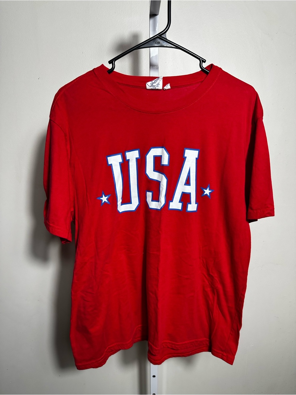 H5. Spirit of America USA Graphic Red USA T-Shirt large